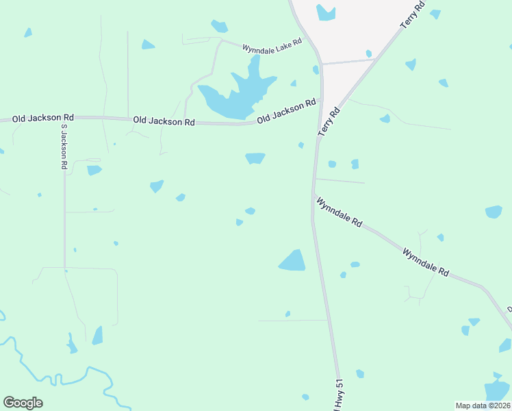 map of restaurants, bars, coffee shops, grocery stores, and more near 6907 Terry Road in Terry