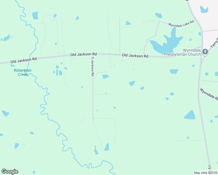 map of restaurants, bars, coffee shops, grocery stores, and more near 1310 South Jackson Road in Terry