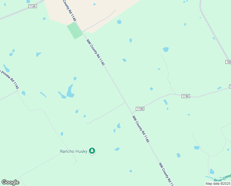 map of restaurants, bars, coffee shops, grocery stores, and more near 6673 Northwest County Road 1140 in Corsicana