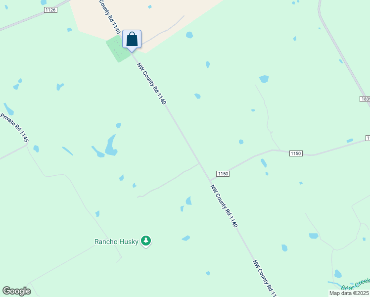 map of restaurants, bars, coffee shops, grocery stores, and more near 6673 Northwest County Road 1140 in Corsicana