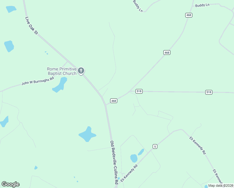 map of restaurants, bars, coffee shops, grocery stores, and more near 224 County Road 468 in Collins