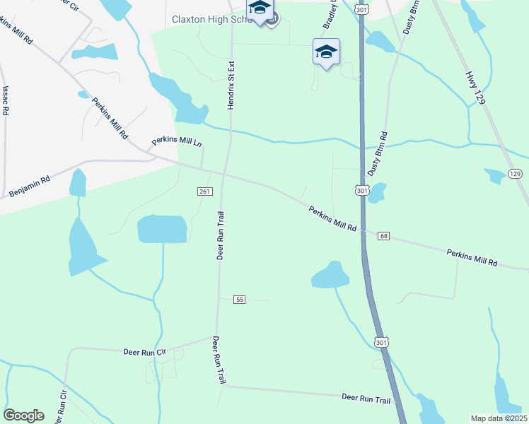 map of restaurants, bars, coffee shops, grocery stores, and more near in Claxton