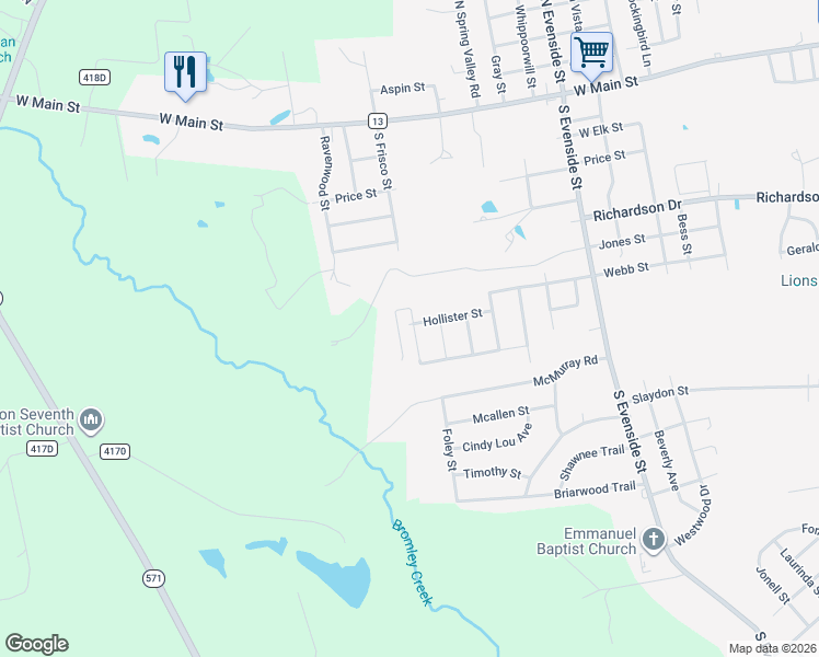 map of restaurants, bars, coffee shops, grocery stores, and more near 100 Penbrook Drive in Henderson