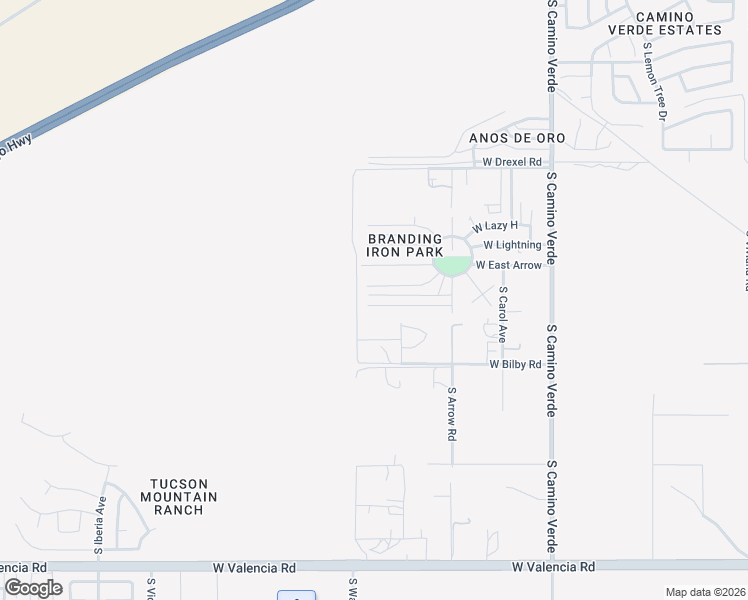 map of restaurants, bars, coffee shops, grocery stores, and more near 6962 West Walking M in Tucson