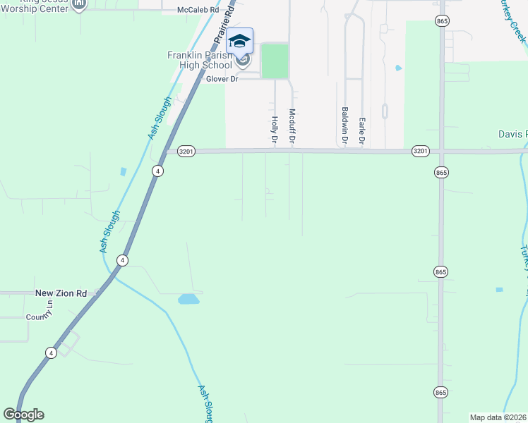 map of restaurants, bars, coffee shops, grocery stores, and more near 172-198 Ann Road in Winnsboro