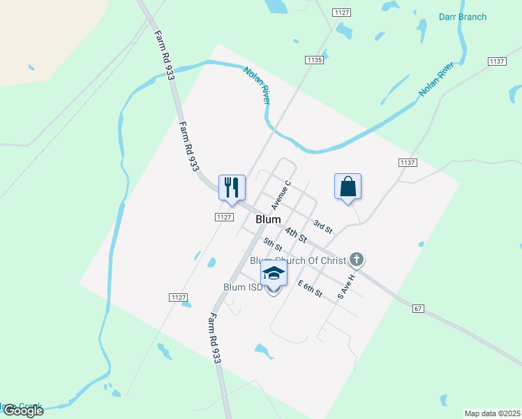 100 4th Street, Blum TX Walk Score