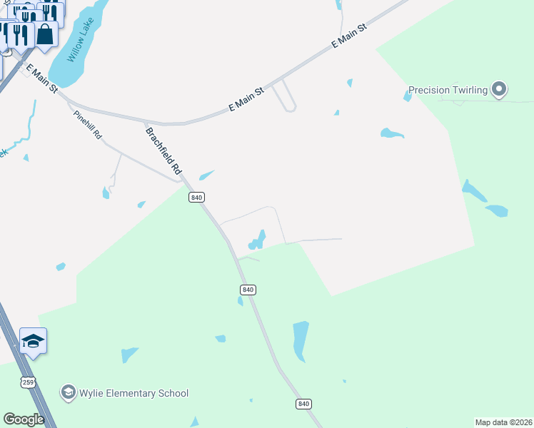 map of restaurants, bars, coffee shops, grocery stores, and more near 290 Pecan Creek Drive in Henderson