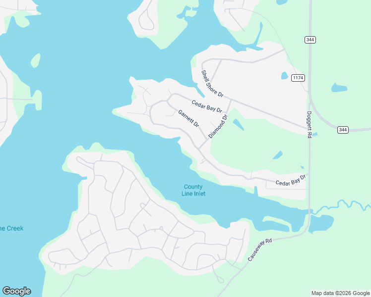 map of restaurants, bars, coffee shops, grocery stores, and more near 15717 Cedar Bay Drive in Bullard