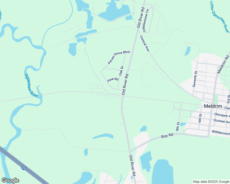 map of restaurants, bars, coffee shops, grocery stores, and more near 135 Pecan Grove Boulevard in Bloomingdale