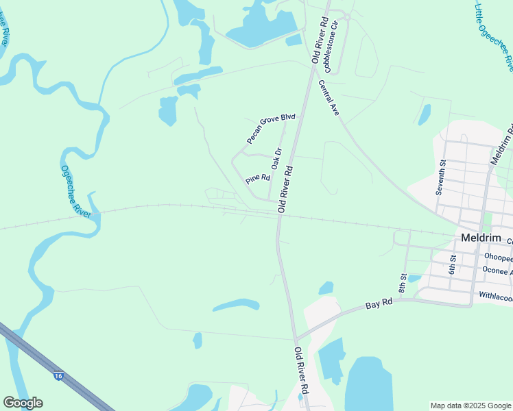 map of restaurants, bars, coffee shops, grocery stores, and more near 135 Pecan Grove Boulevard in Bloomingdale