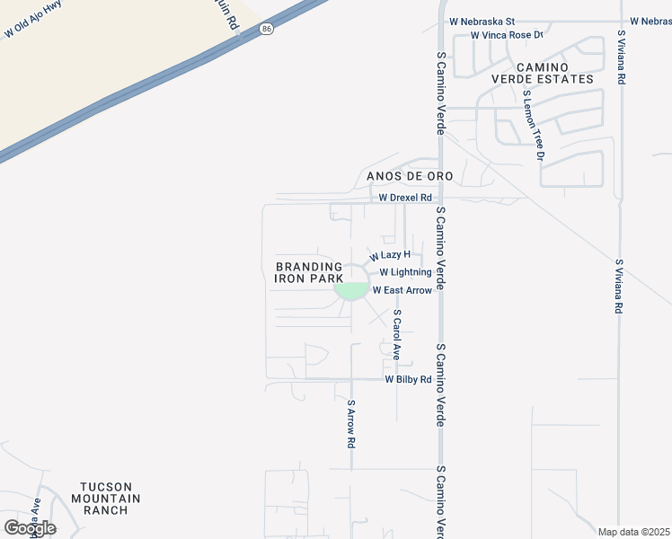 map of restaurants, bars, coffee shops, grocery stores, and more near 5653 South Branding Iron Circle in Tucson