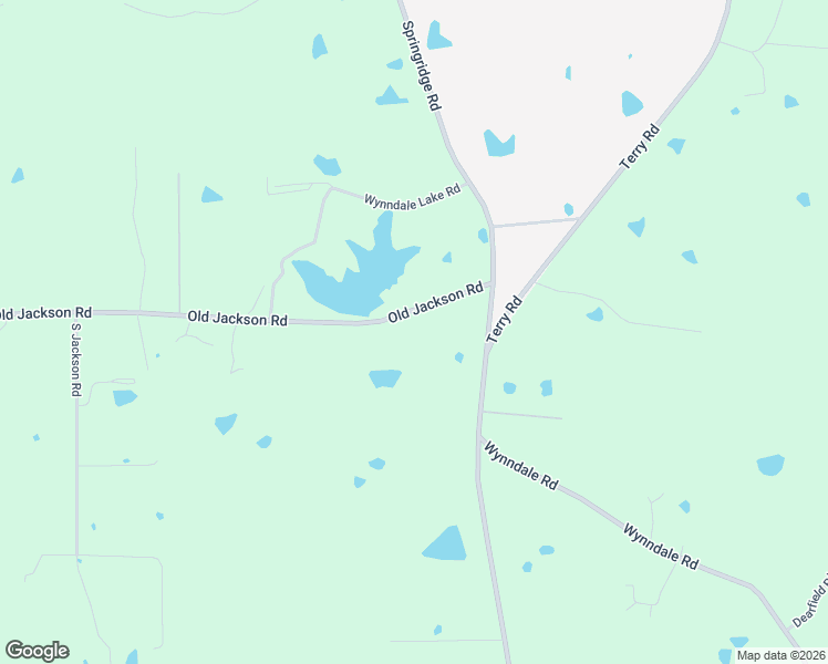 map of restaurants, bars, coffee shops, grocery stores, and more near 5121 Old Jackson Road in Terry