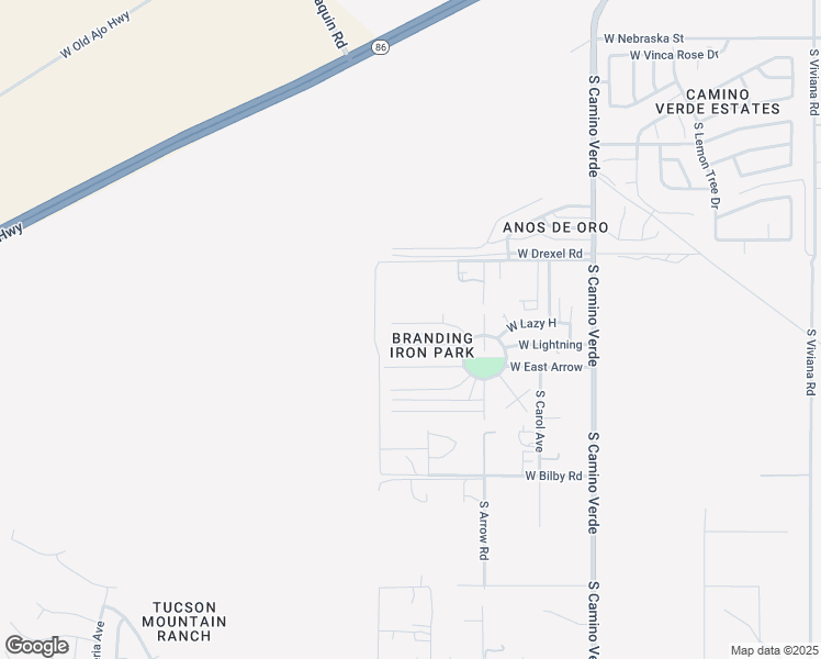 map of restaurants, bars, coffee shops, grocery stores, and more near 6872 West Rocking Chair in Tucson