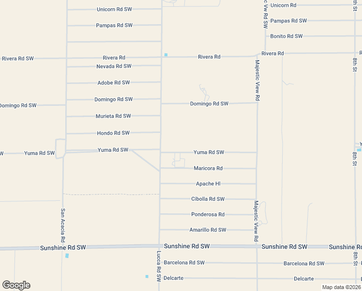 map of restaurants, bars, coffee shops, grocery stores, and more near 1891-1933 Yuma Road in Deming
