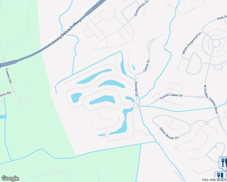 map of restaurants, bars, coffee shops, grocery stores, and more near 617 Wyndham Way in Pooler