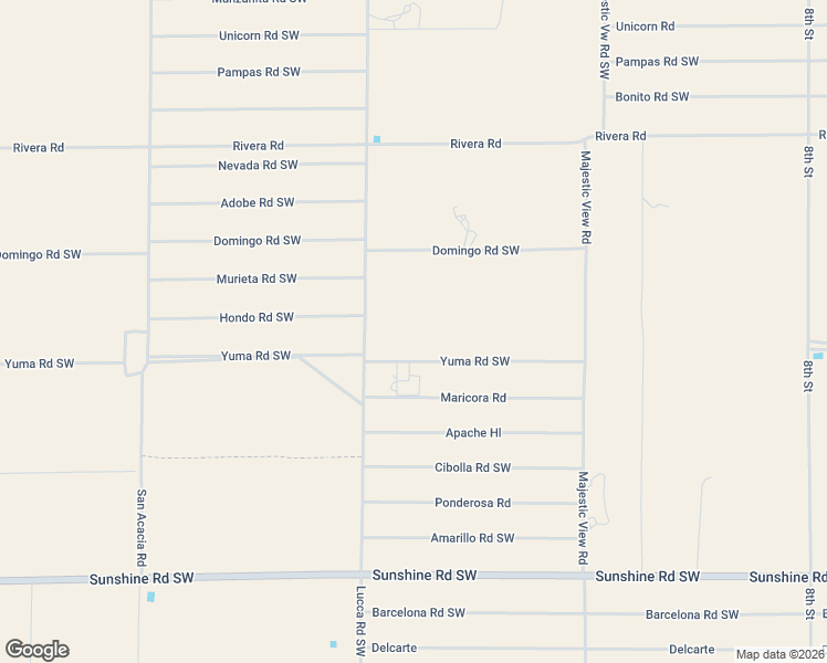 map of restaurants, bars, coffee shops, grocery stores, and more near 9405 Lucca Road Southwest in Deming
