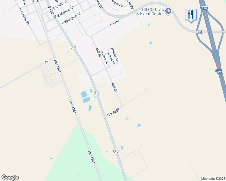 map of restaurants, bars, coffee shops, grocery stores, and more near 917 Mill Street in Itasca