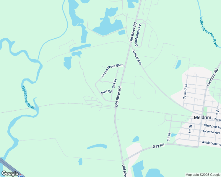map of restaurants, bars, coffee shops, grocery stores, and more near 129 Oak Drive in Bloomingdale