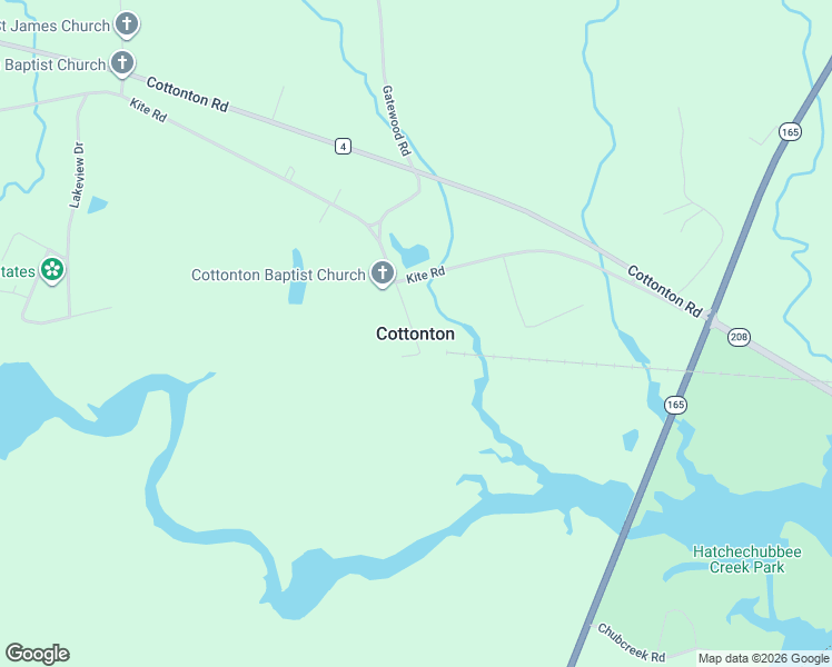 map of restaurants, bars, coffee shops, grocery stores, and more near in Cottonton