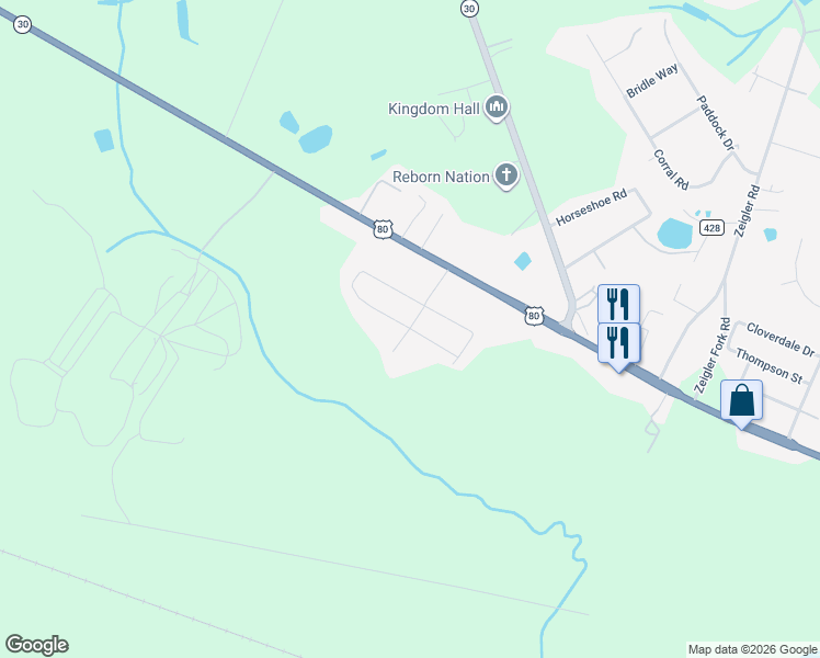 map of restaurants, bars, coffee shops, grocery stores, and more near 187 Arlington Road in Bloomingdale