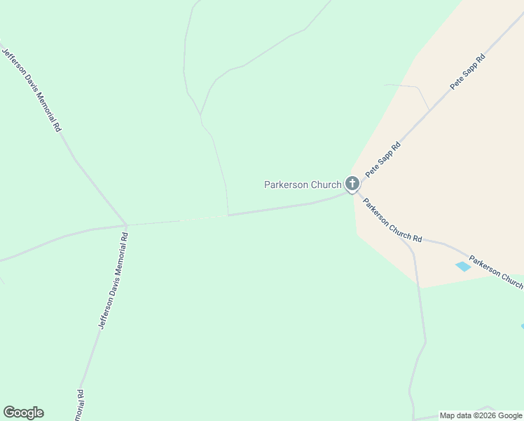 map of restaurants, bars, coffee shops, grocery stores, and more near Parkerson Church Road in Eastman