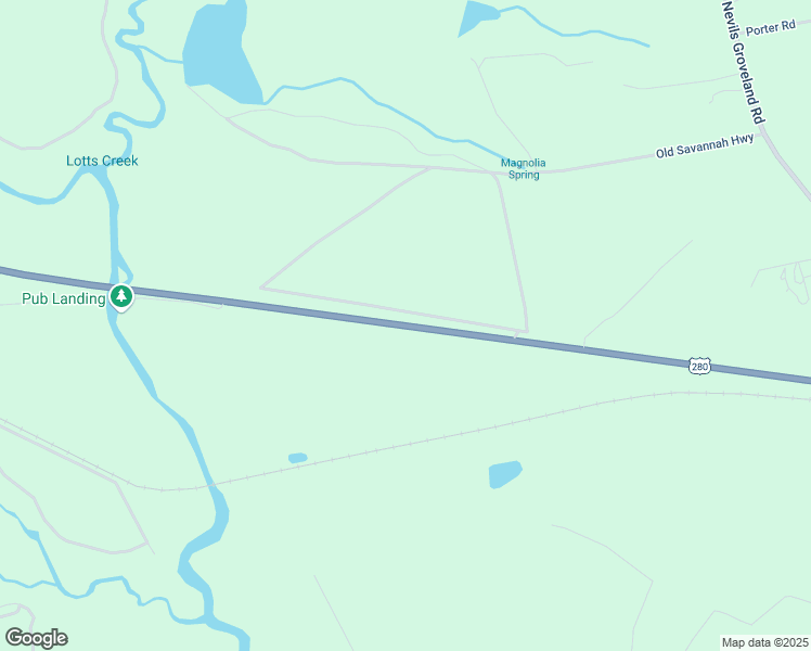 map of restaurants, bars, coffee shops, grocery stores, and more near 6024 U.S. 280 in Pembroke