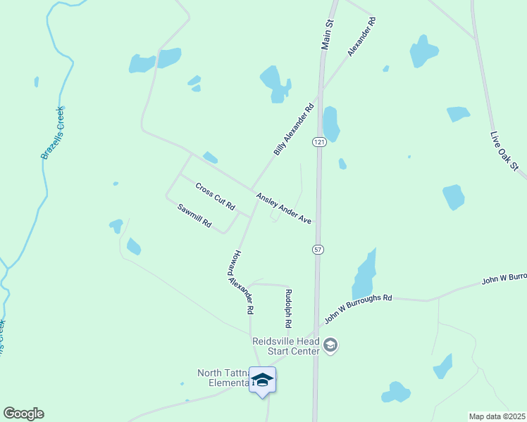 map of restaurants, bars, coffee shops, grocery stores, and more near 189 Ansley Ander Avenue in Collins