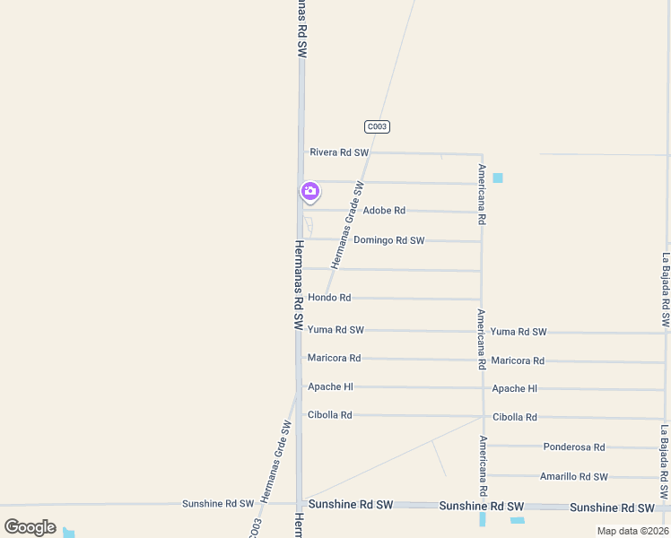 map of restaurants, bars, coffee shops, grocery stores, and more near 3701 Murieta Road in Deming