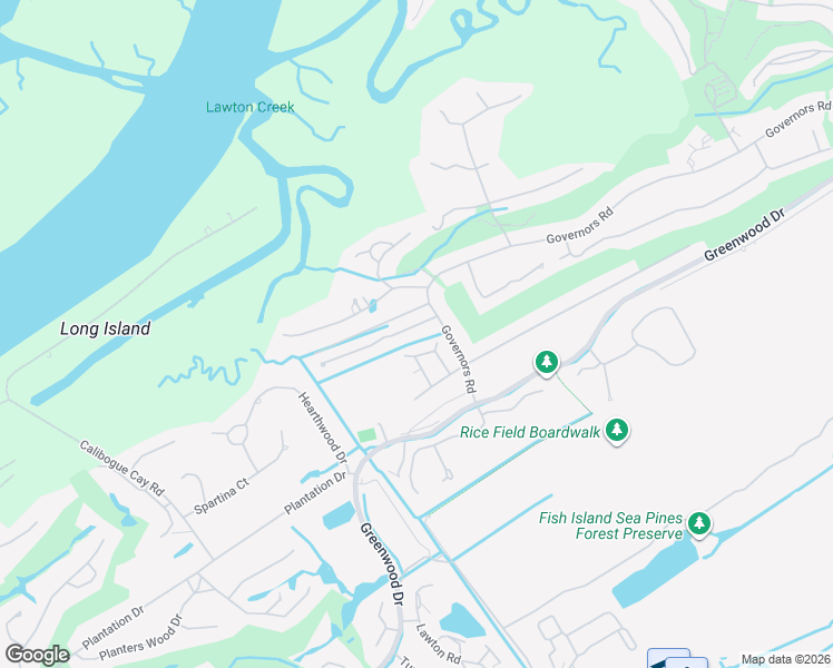map of restaurants, bars, coffee shops, grocery stores, and more near 5 Bateau Road in Hilton Head Island
