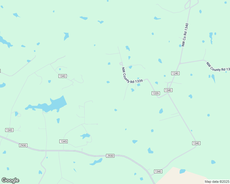 map of restaurants, bars, coffee shops, grocery stores, and more near 9401 Northwest County Road 1339 in Barry