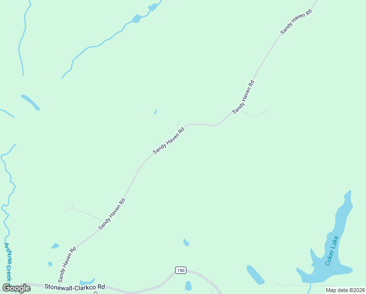 map of restaurants, bars, coffee shops, grocery stores, and more near Sandy Haven Road in Stonewall