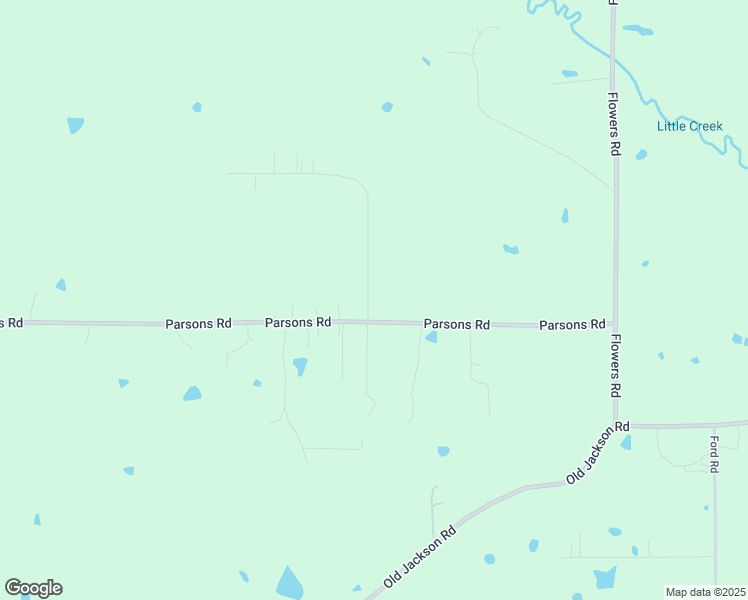 map of restaurants, bars, coffee shops, grocery stores, and more near 6810 Parsons Road in Terry