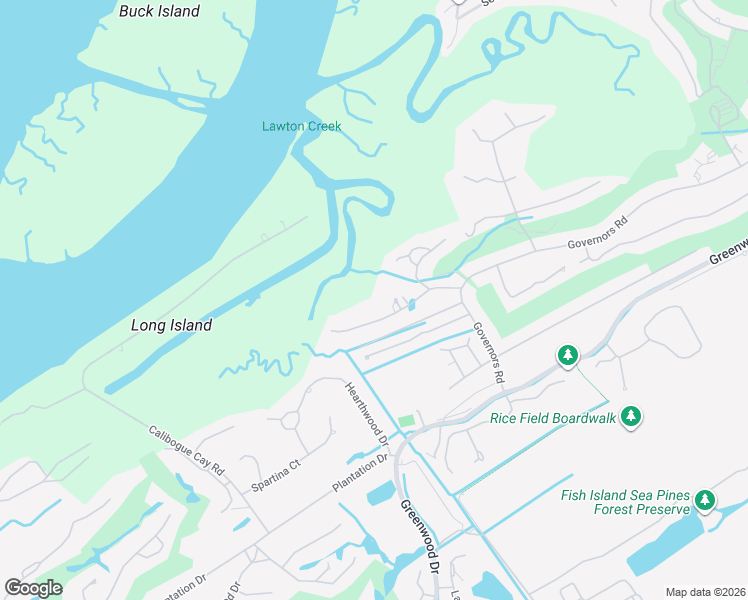 map of restaurants, bars, coffee shops, grocery stores, and more near 16 Oyster Landing Road in Hilton Head Island