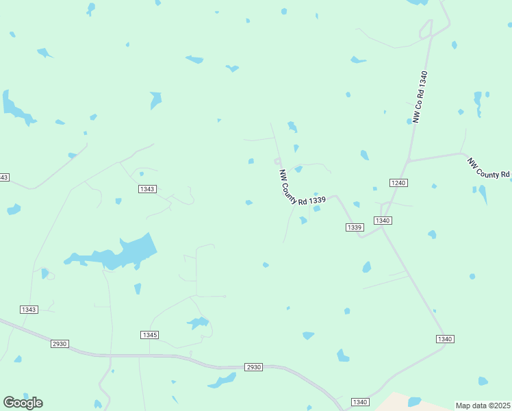 map of restaurants, bars, coffee shops, grocery stores, and more near 9401 Northwest County Road 1339 in Barry