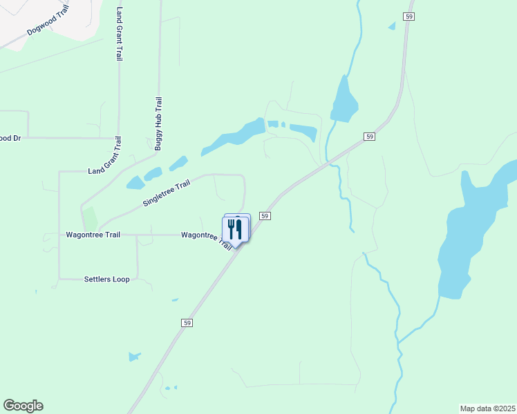 map of restaurants, bars, coffee shops, grocery stores, and more near 7526 Farm to Market 59 in Athens