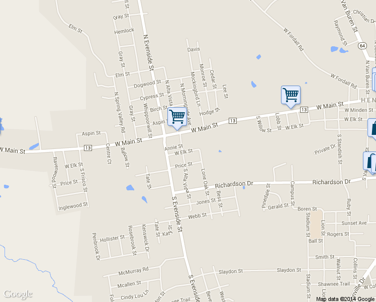 map of restaurants, bars, coffee shops, grocery stores, and more near 1108 West Elk Street in Henderson