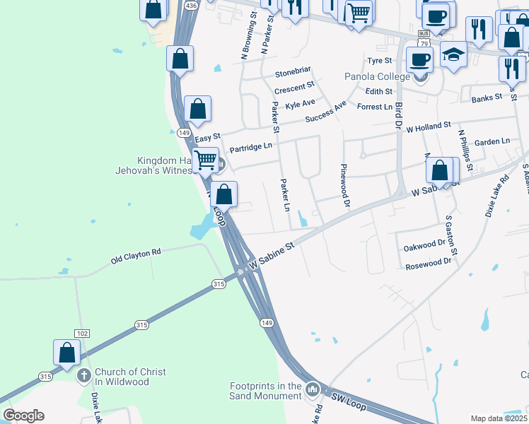 map of restaurants, bars, coffee shops, grocery stores, and more near 170 Candelara in Carthage