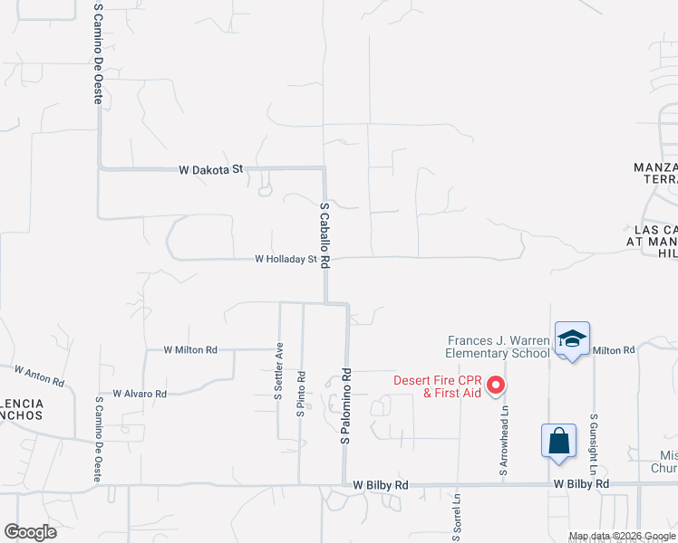 map of restaurants, bars, coffee shops, grocery stores, and more near 5645 South Caballo Road in Tucson