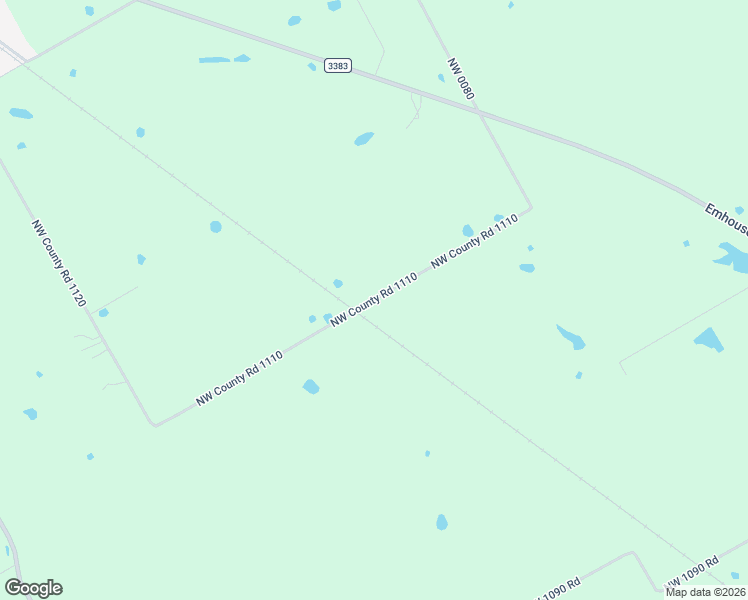 map of restaurants, bars, coffee shops, grocery stores, and more near Northwest County Road 1110 in Navarro County
