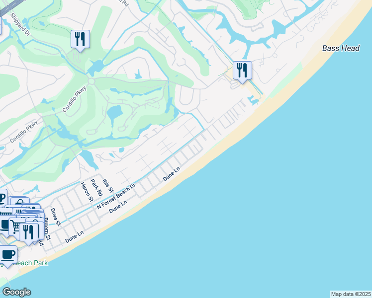 42 North Forest Beach Drive Hilton Head Island Sc Walk Score Map Of Restaurants Bars Coffee S Grocery Ore Near 42