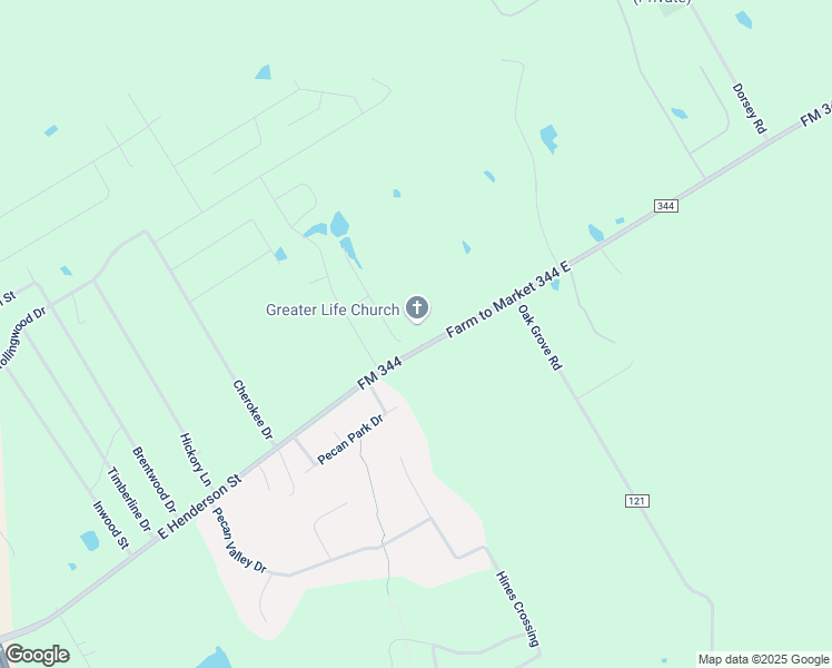 map of restaurants, bars, coffee shops, grocery stores, and more near 2777 Farm to Market 344 in Tyler