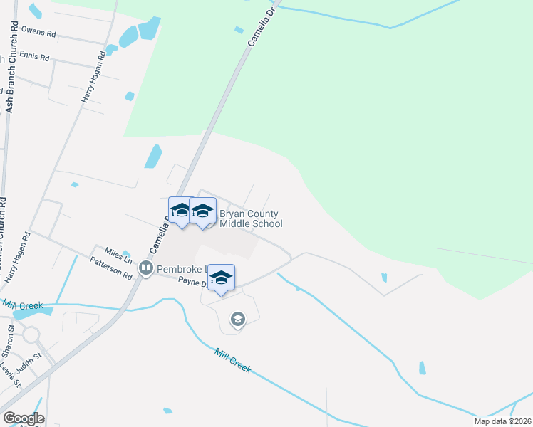 map of restaurants, bars, coffee shops, grocery stores, and more near 740 Payne Road in Pembroke