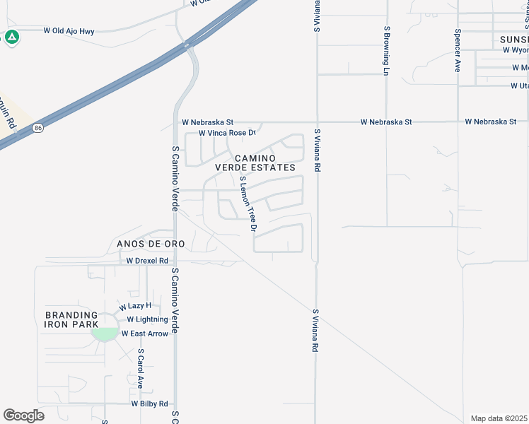 map of restaurants, bars, coffee shops, grocery stores, and more near 6351 West Ocotillo Meadow Drive in Tucson
