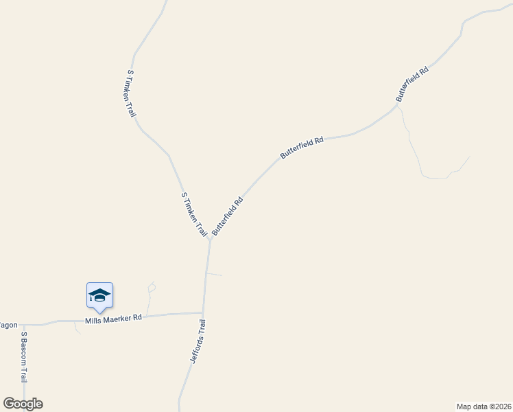 map of restaurants, bars, coffee shops, grocery stores, and more near 5820 Butterfield Road in Willcox