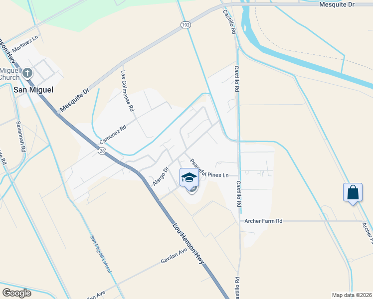 map of restaurants, bars, coffee shops, grocery stores, and more near 299 Alargo Drive in La Mesa