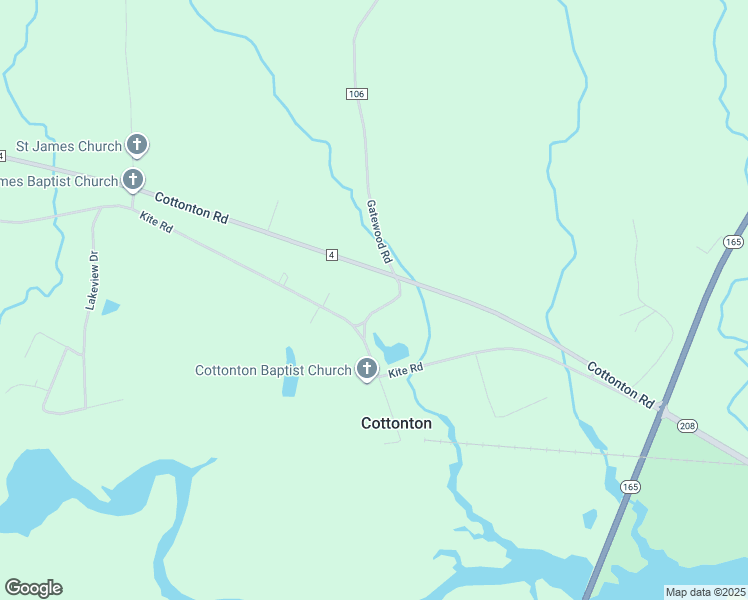 map of restaurants, bars, coffee shops, grocery stores, and more near 106 Co Highway in Pittsview