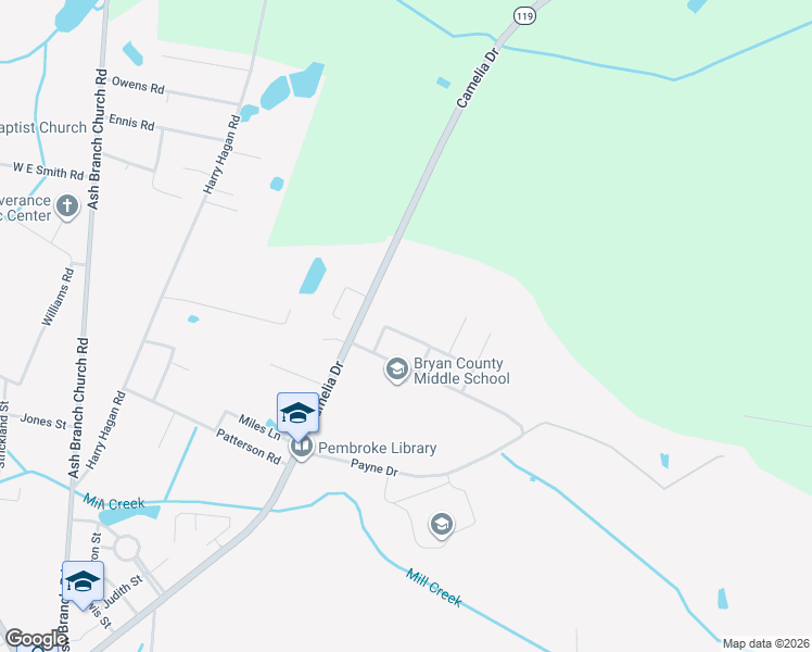 map of restaurants, bars, coffee shops, grocery stores, and more near 104 Waters Circle in Pembroke