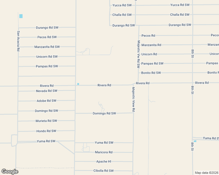 map of restaurants, bars, coffee shops, grocery stores, and more near 1754 Rivera Road in Deming