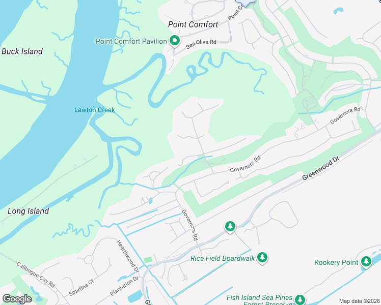 map of restaurants, bars, coffee shops, grocery stores, and more near 11 Pine Island Rd in Hilton Head Island