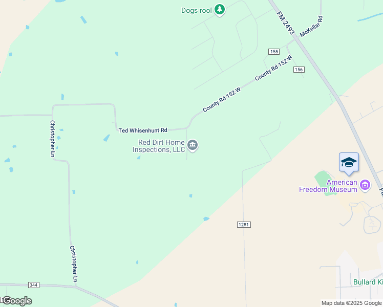 map of restaurants, bars, coffee shops, grocery stores, and more near 22400-22598 Joe Lyons Road in Bullard